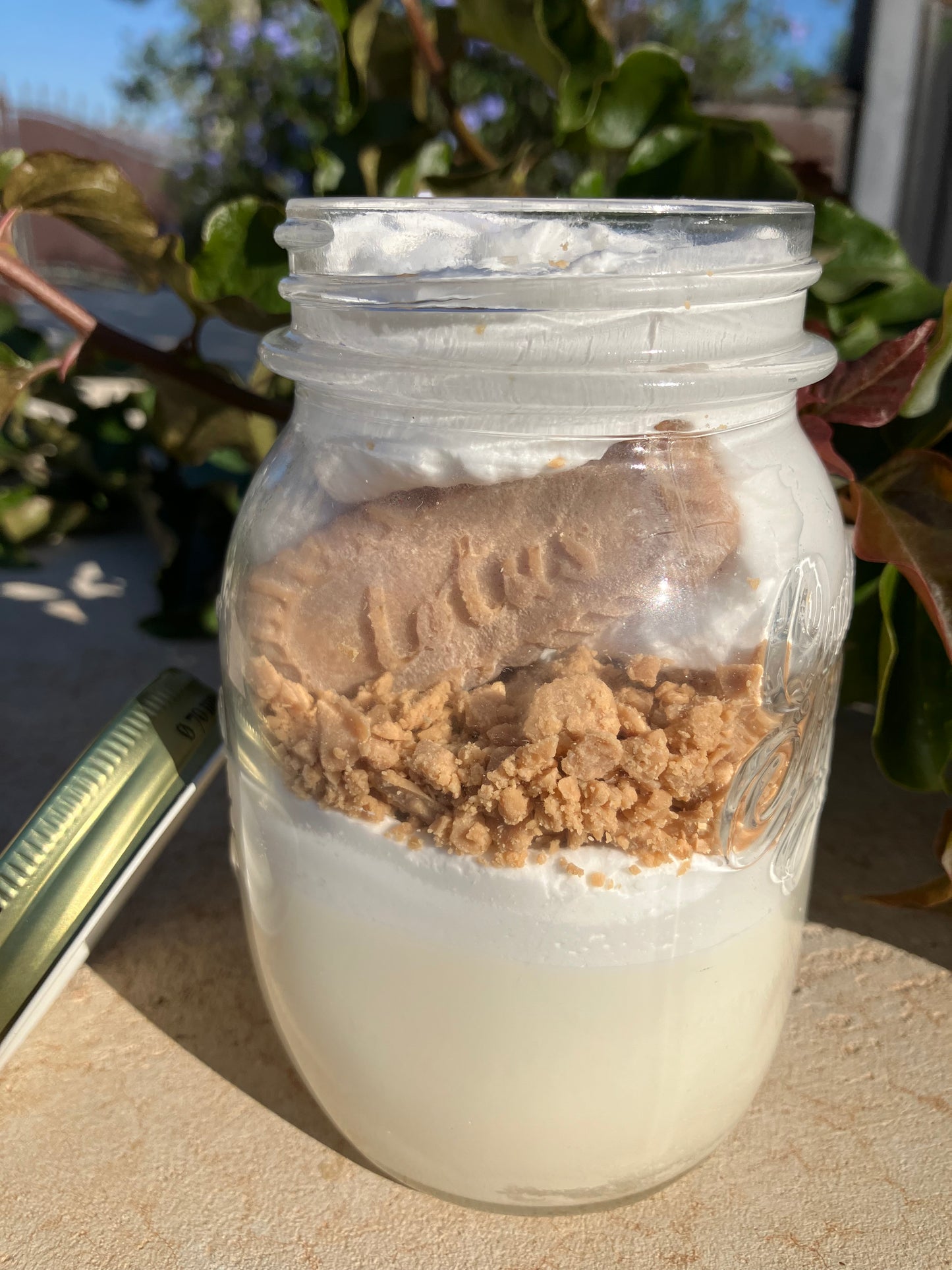 Bougie mason jar 360g Speculoos