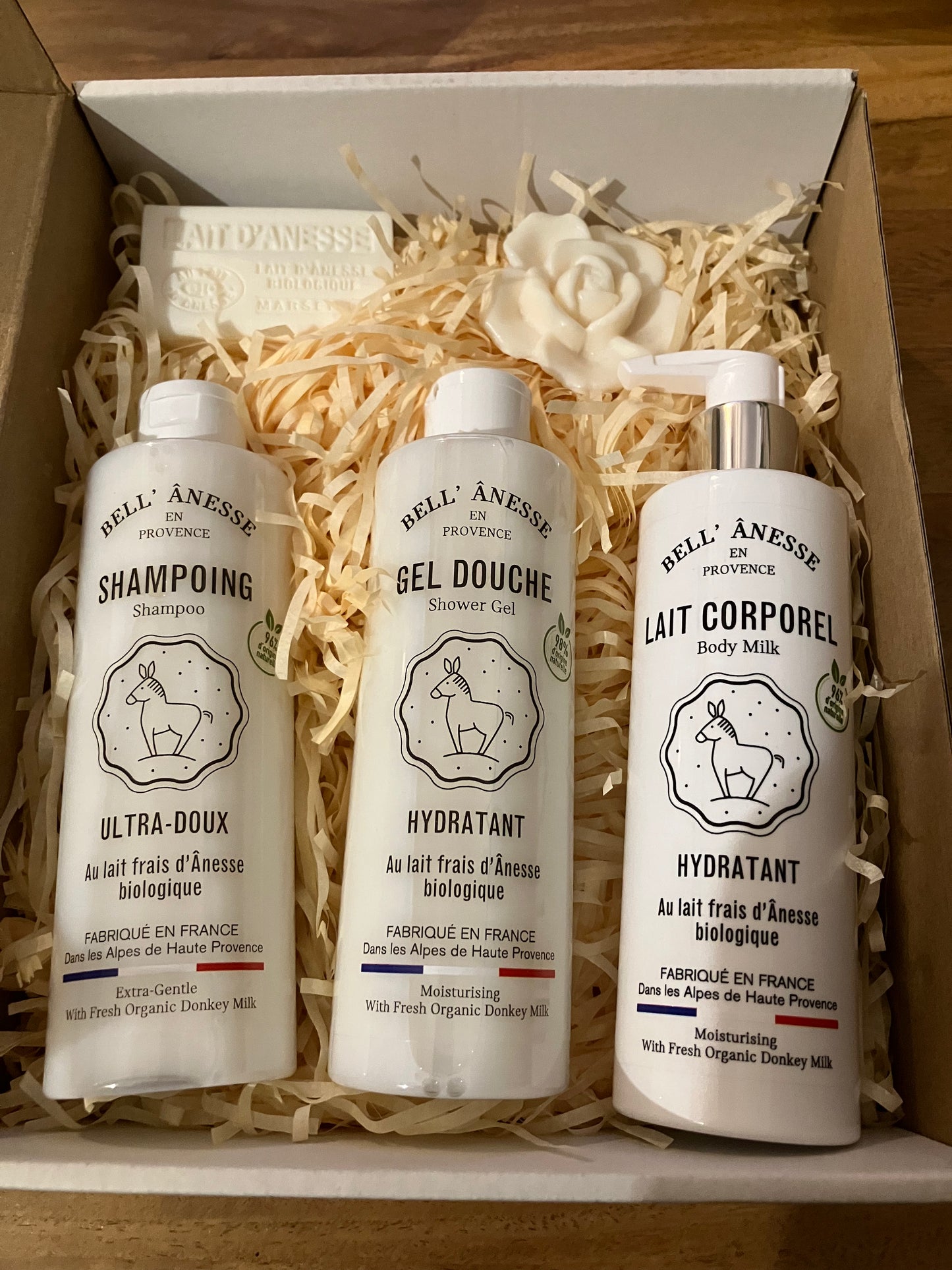 Coffret beauté au lait d’ânesse senteur monoi