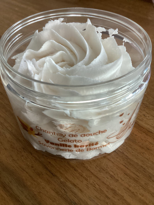 chantilly de douche et bain 100g Vanille karité