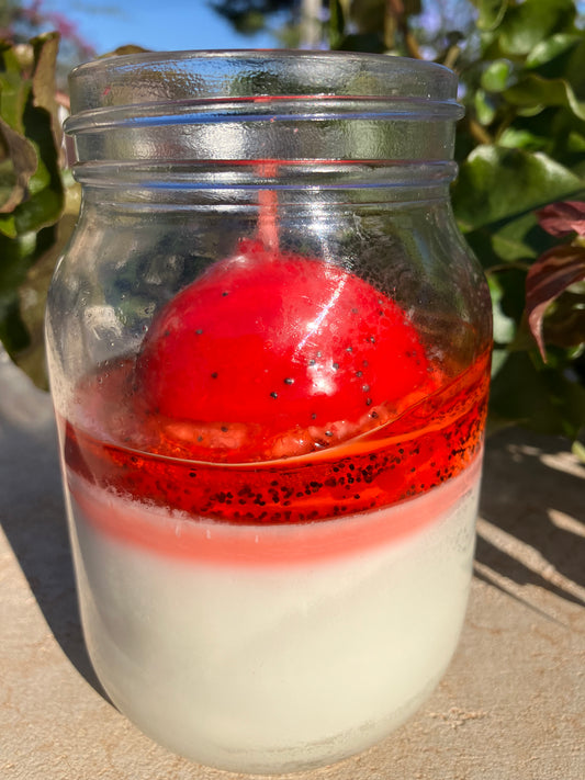 Bougie Mason jar 360g Pomme d’amour