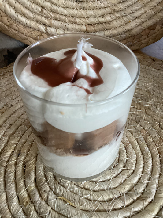 Bougie tiramisu 160g Caramel
