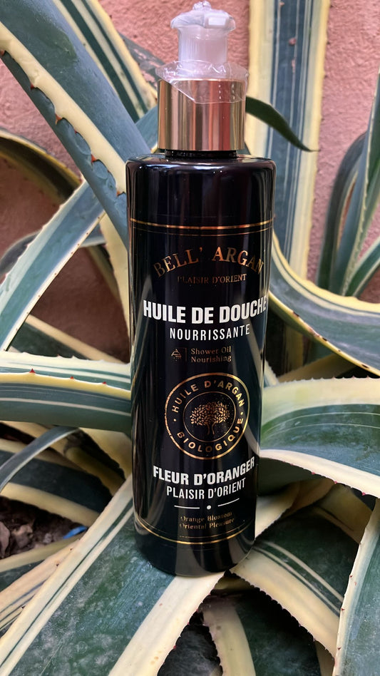Huile de douche nourissante à la fleur d'oranger